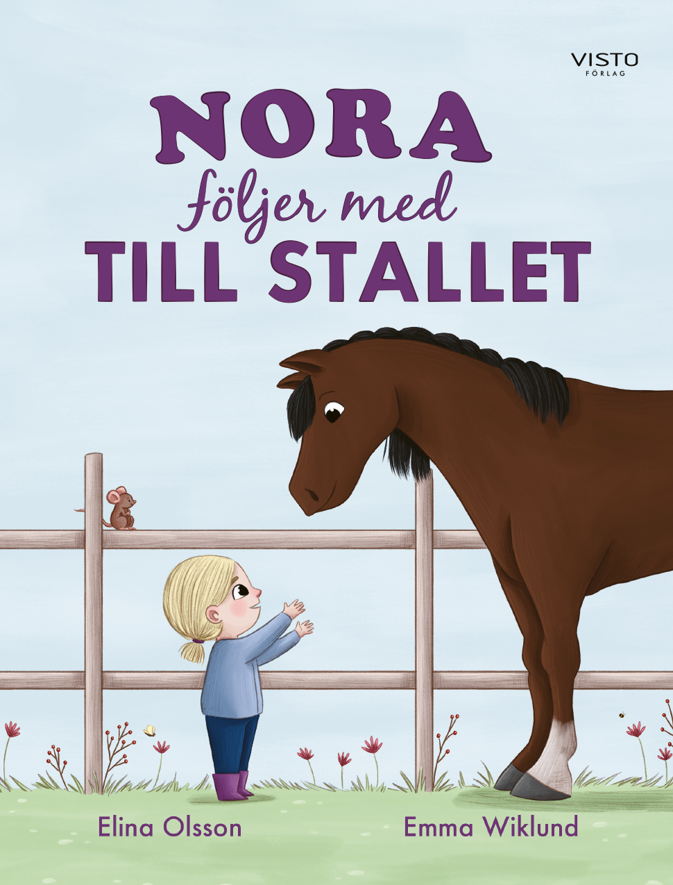 Barnbok - Nora följer med till stallet