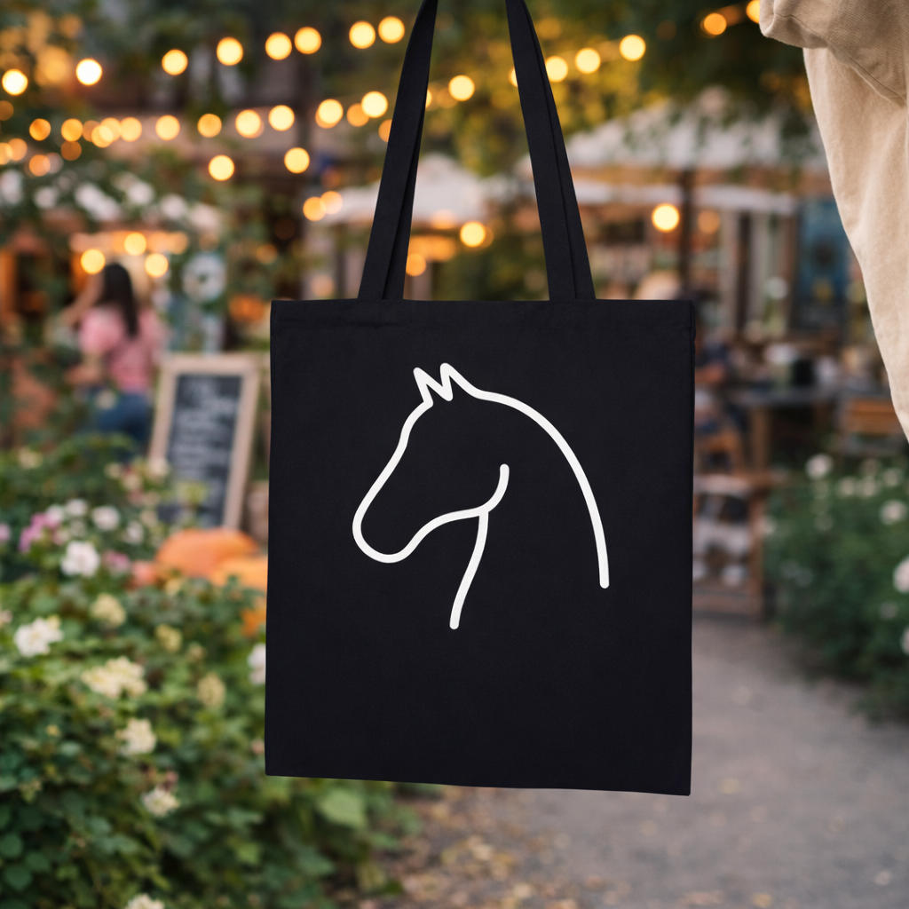 Hayfinity - Premium tygkasse med hästmotiv